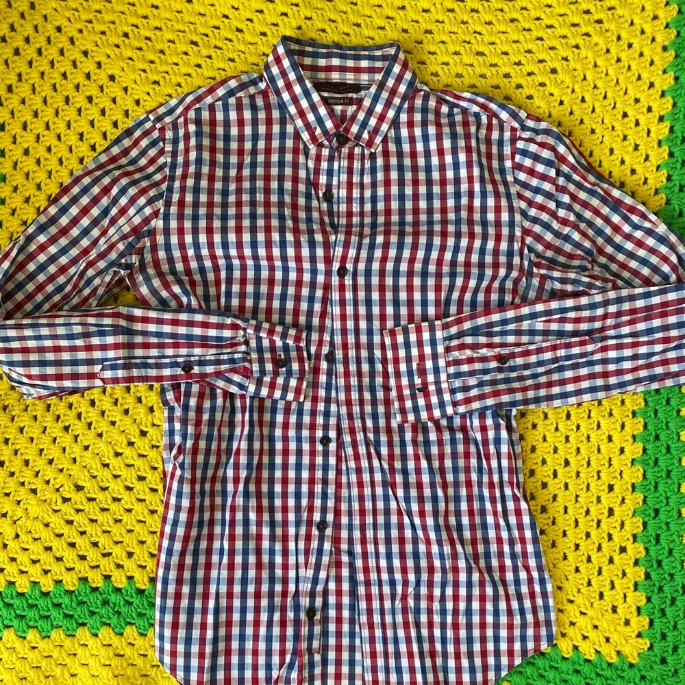 Zara Man Slim-fit LS Shirt Sz S